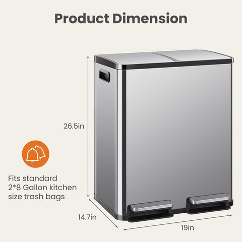 DUMOS stainless steel exterior highlighting fingerprint-resistant finish for easy wiping