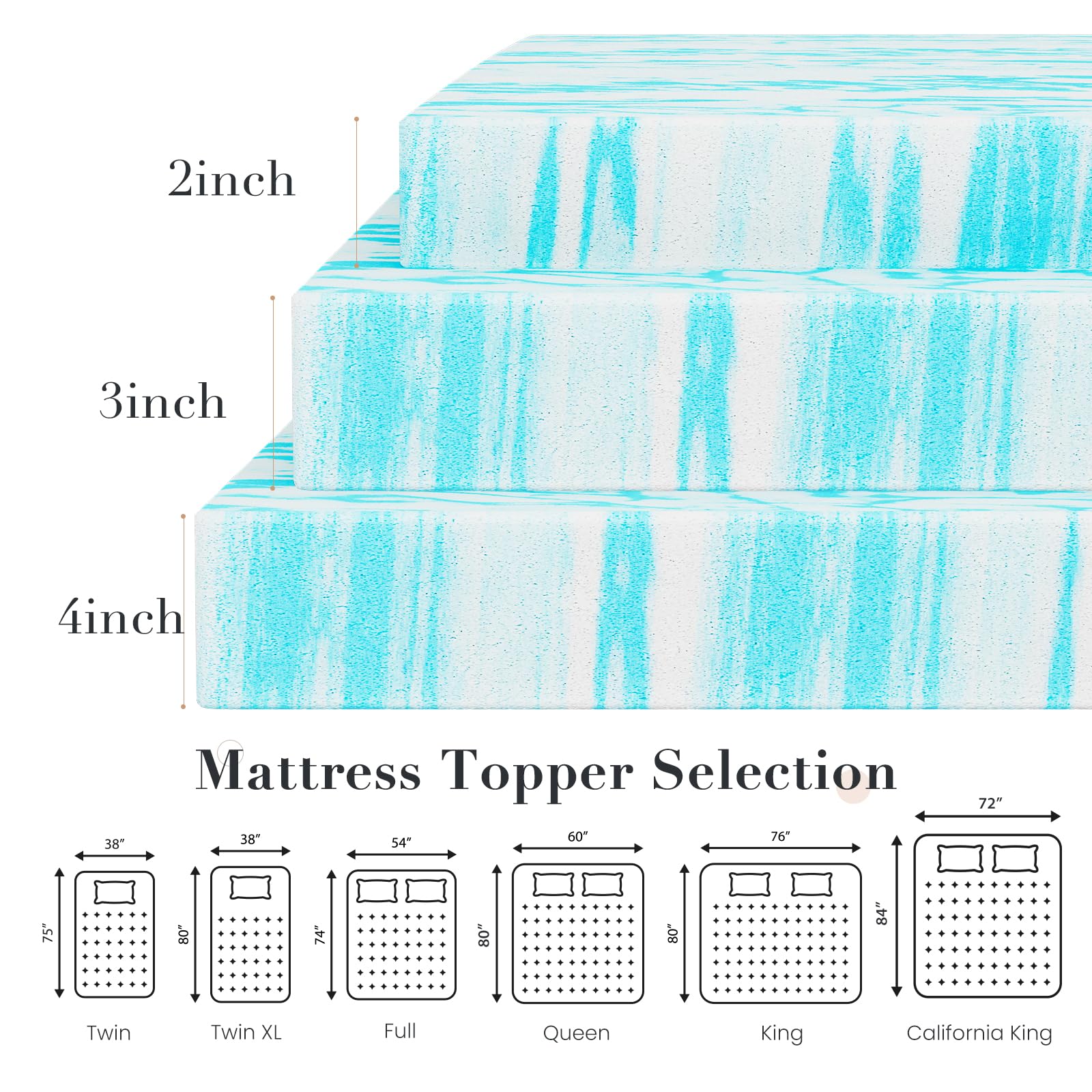 DUMOS topper fitted on a sleeper sofa enhancing nightly comfort