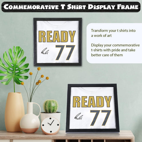 Dunkive framed tee beside ruler for scale showing compact size and fit