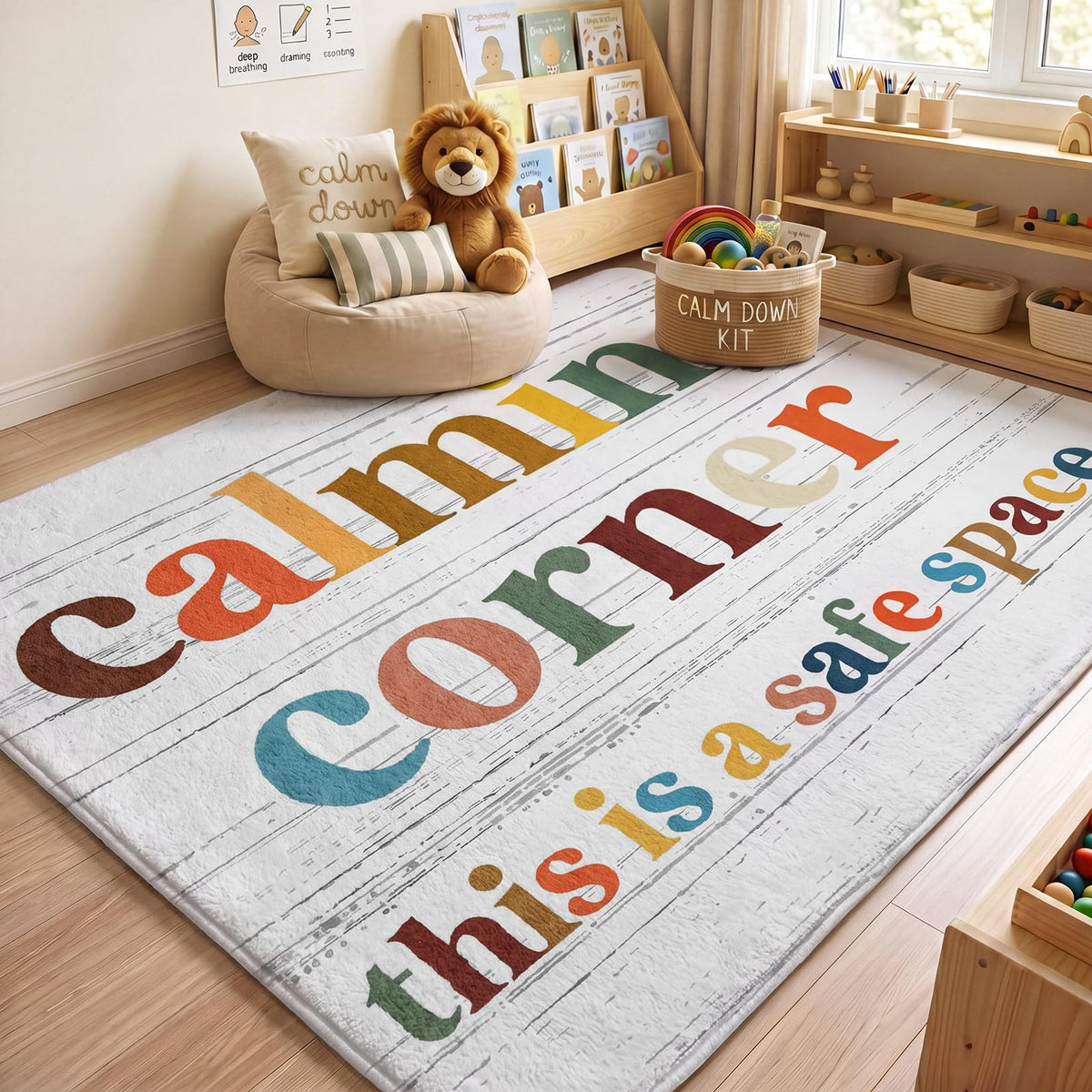 Dunzy front view showing rug color and soft texture for welcoming calm spaces