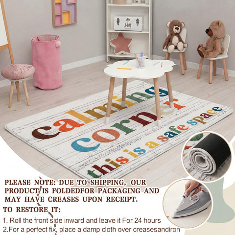 Dunzy placed in classroom calm corner creating a defined quiet space
