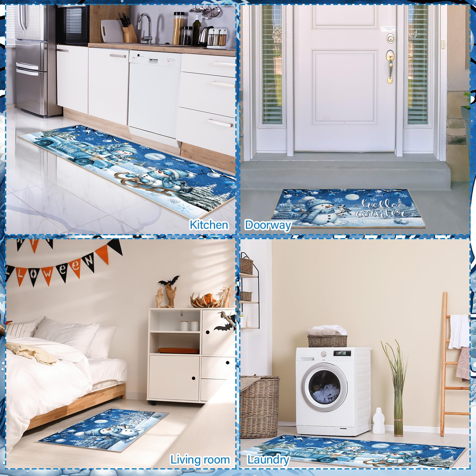 Duraaamo lifestyle kitchen scene with holiday styling showing festive ambiance benefit
