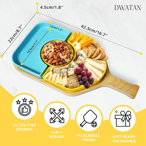 DWATAN board set in use with snacks to inspire entertaining ideas
