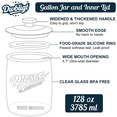 Dwbligt jar filled with cookies showing visible display and portioning ease