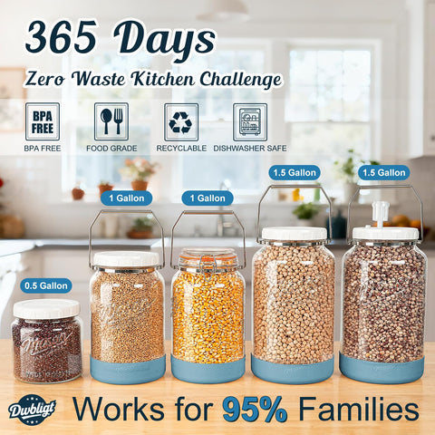Dwbligt jar next to hand showing scale and easy handling benefit