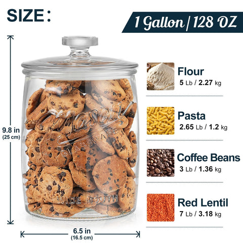 Dwbligt textured non-slip base to keep jar stable on countertops