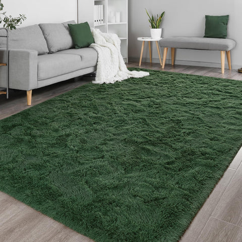 DweIke rug placed inside mesh laundry bag for machine washing convenience benefit