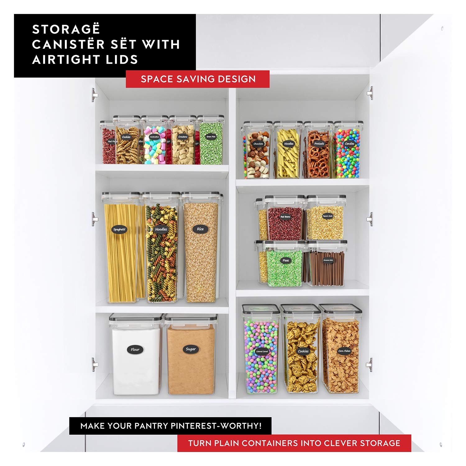 DWËLLZA KITCHEN clear container showing contents for quick identification