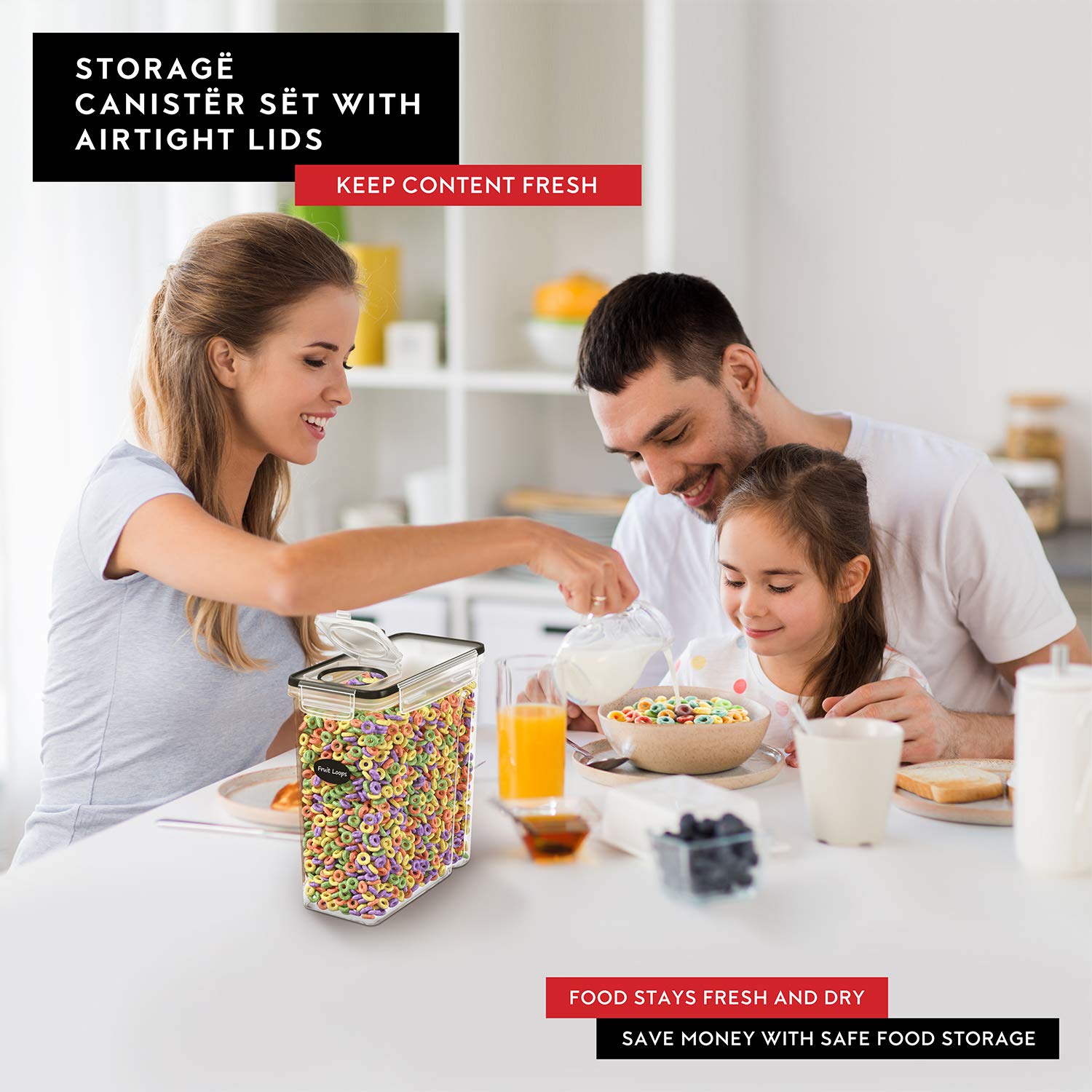 DWËLLZA KITCHEN on countertop in a kitchen scene promoting tidy storage