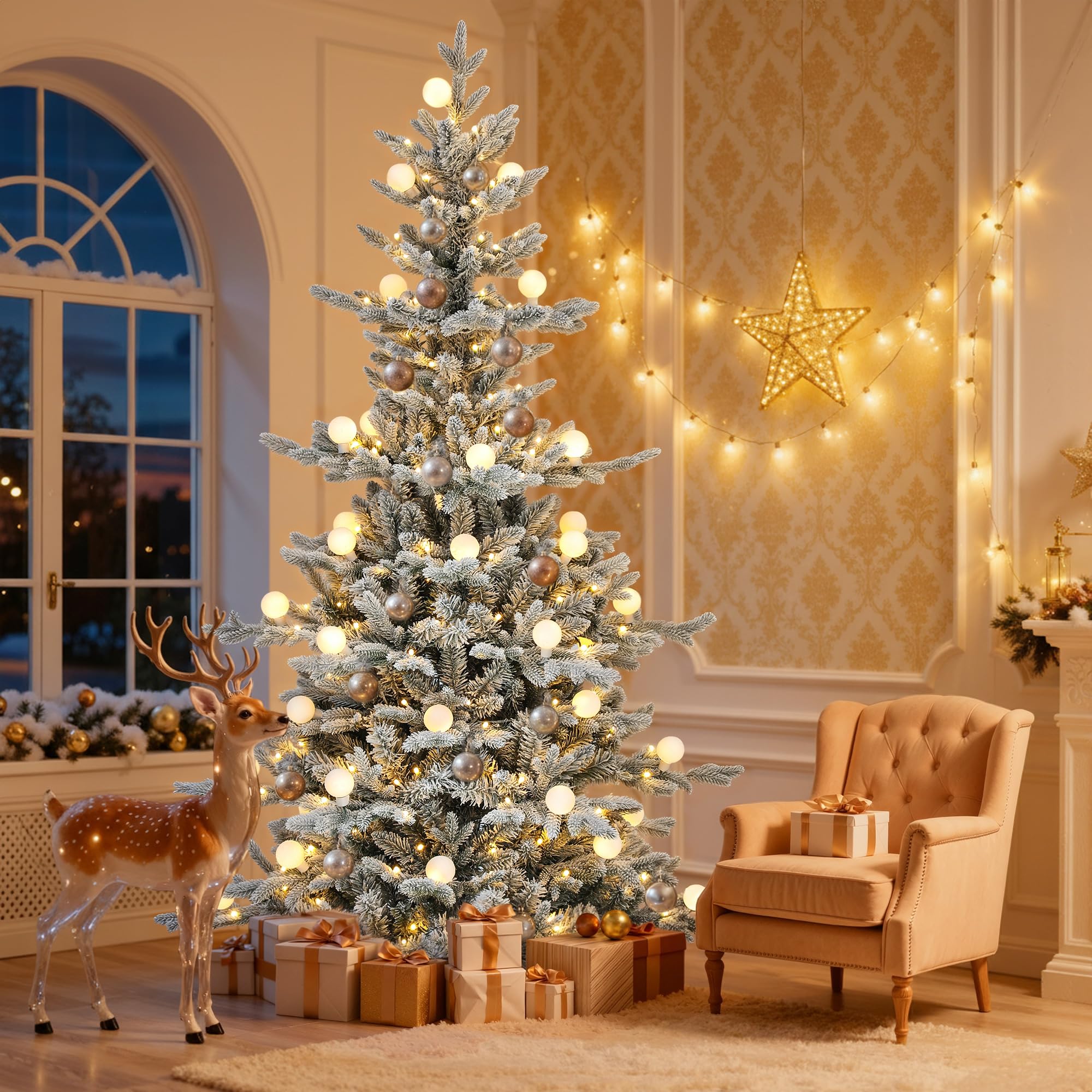 DWVO fully decorated tree demonstrating branch strength and ornament capacity