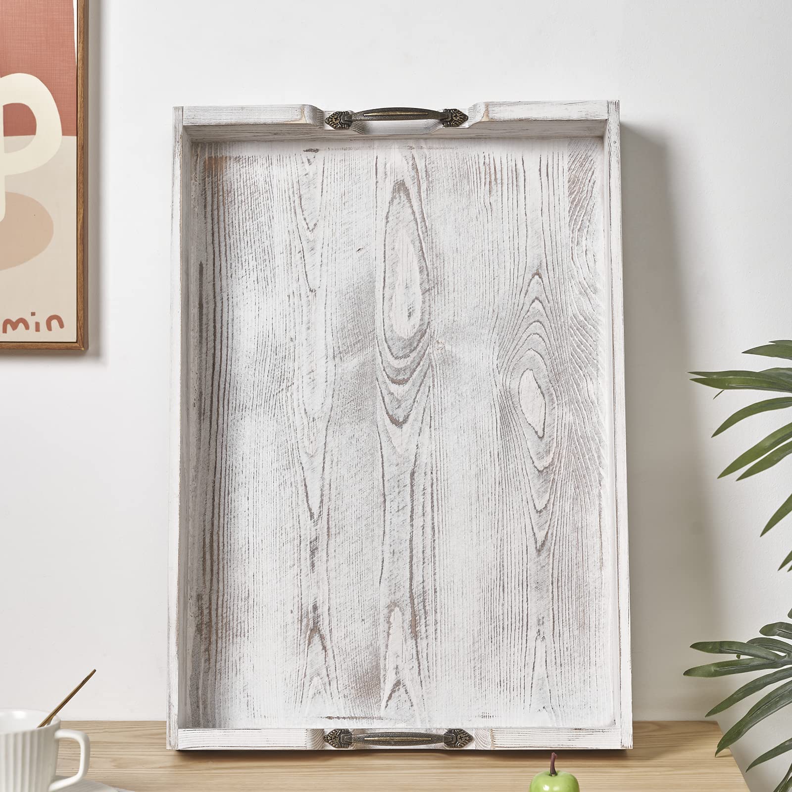 DXHAWRK tray styled on coffee table providing decorative focal point and organization