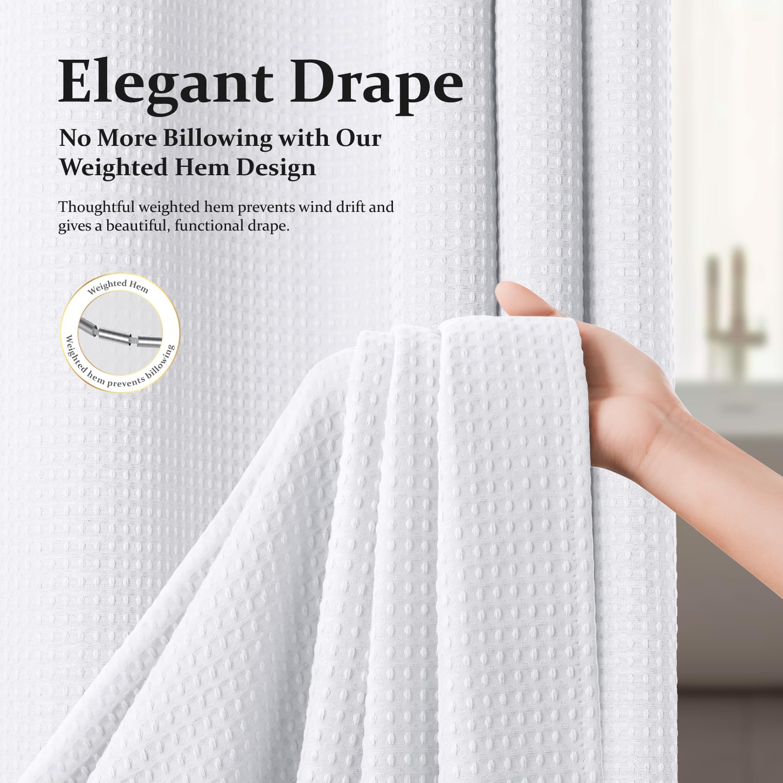 Dynamene rust-resistant grommets and included hooks for easy installation