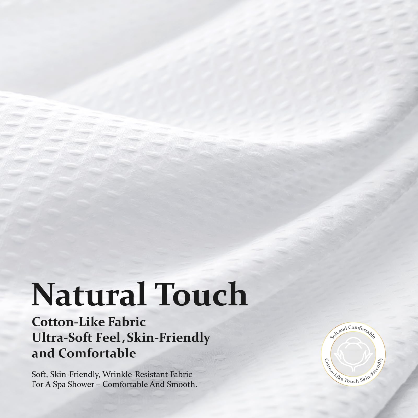Dynamene water beading on fabric demonstrating repellent finish and quick-dry