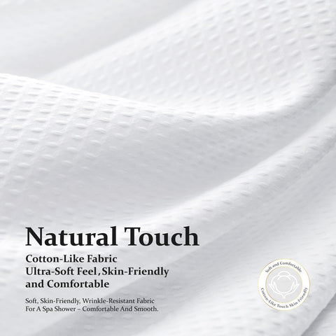 Dynamene water beading on fabric demonstrating repellent finish and quick-dry