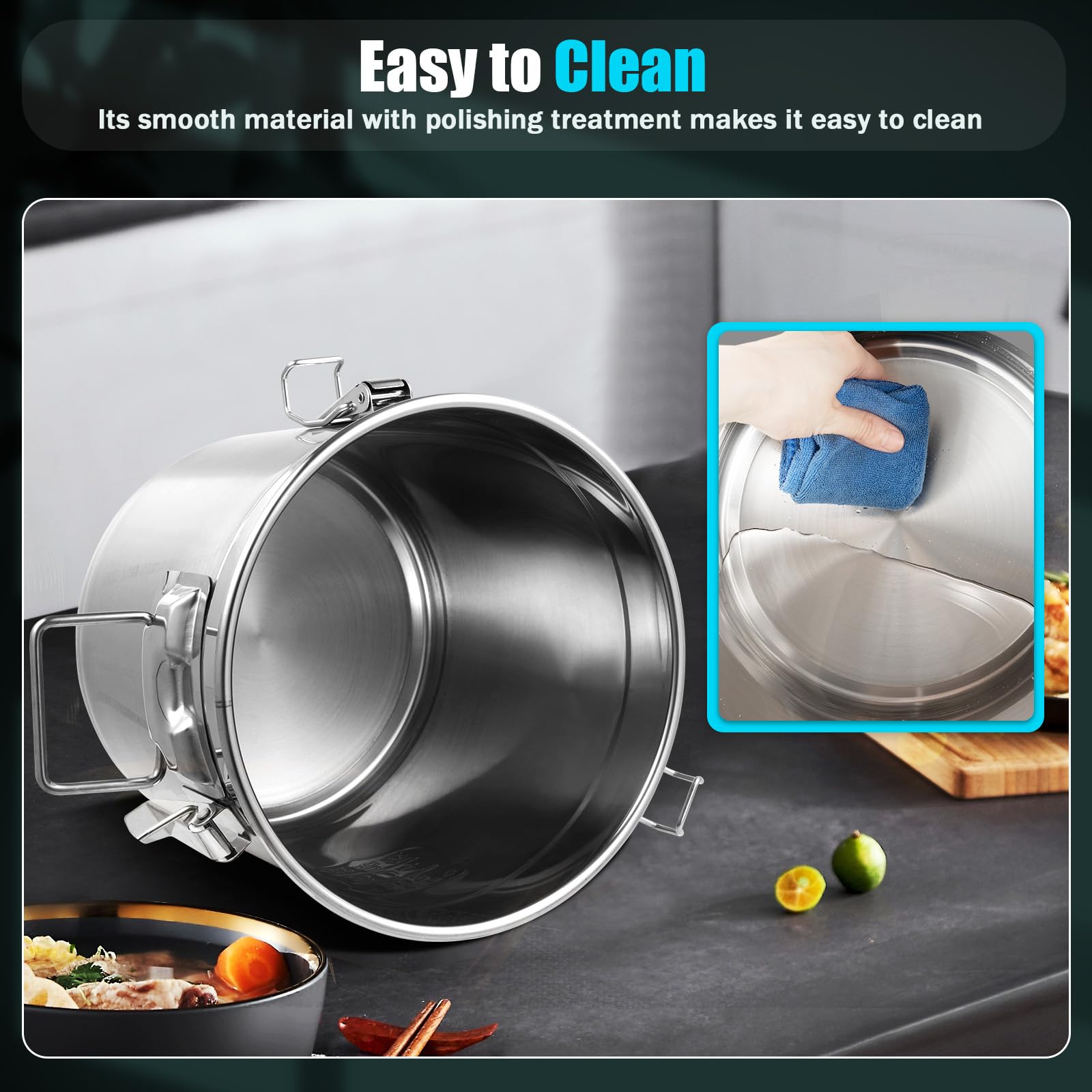 DYNAMI pouring flour into bowl showing measured baking prep and convenience benefit
