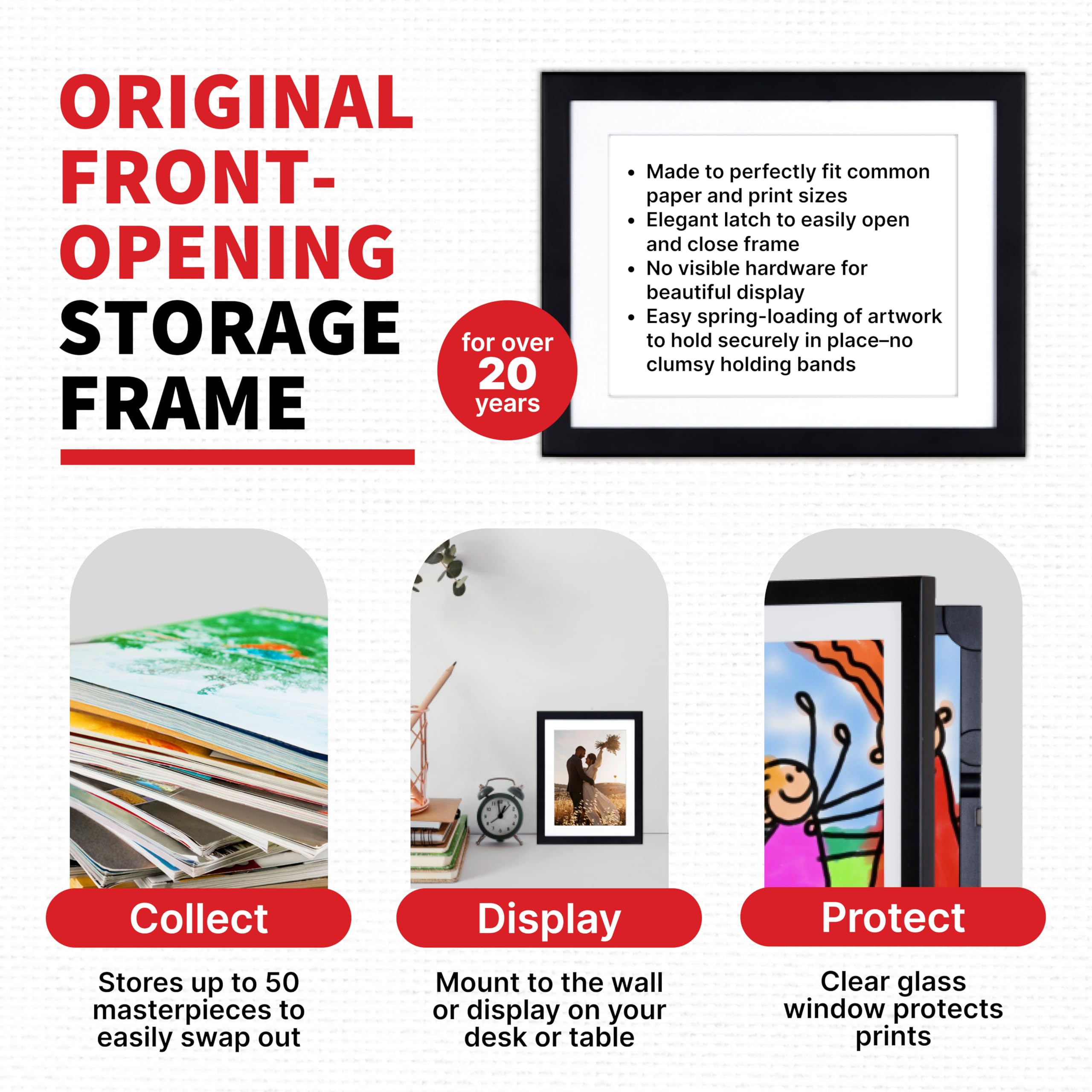 Dynamic Frames close-up of bevel-cut acid-free mat, shows archival protection and clean presentation