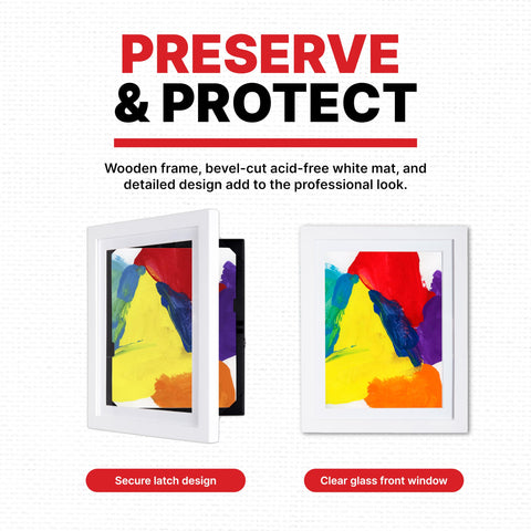 Dynamic Frames included hardware and hanging template for quick installation