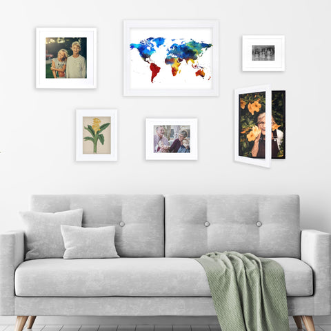 Dynamic Frames size comparison with 8.5x11 paper illustrating storage capacity