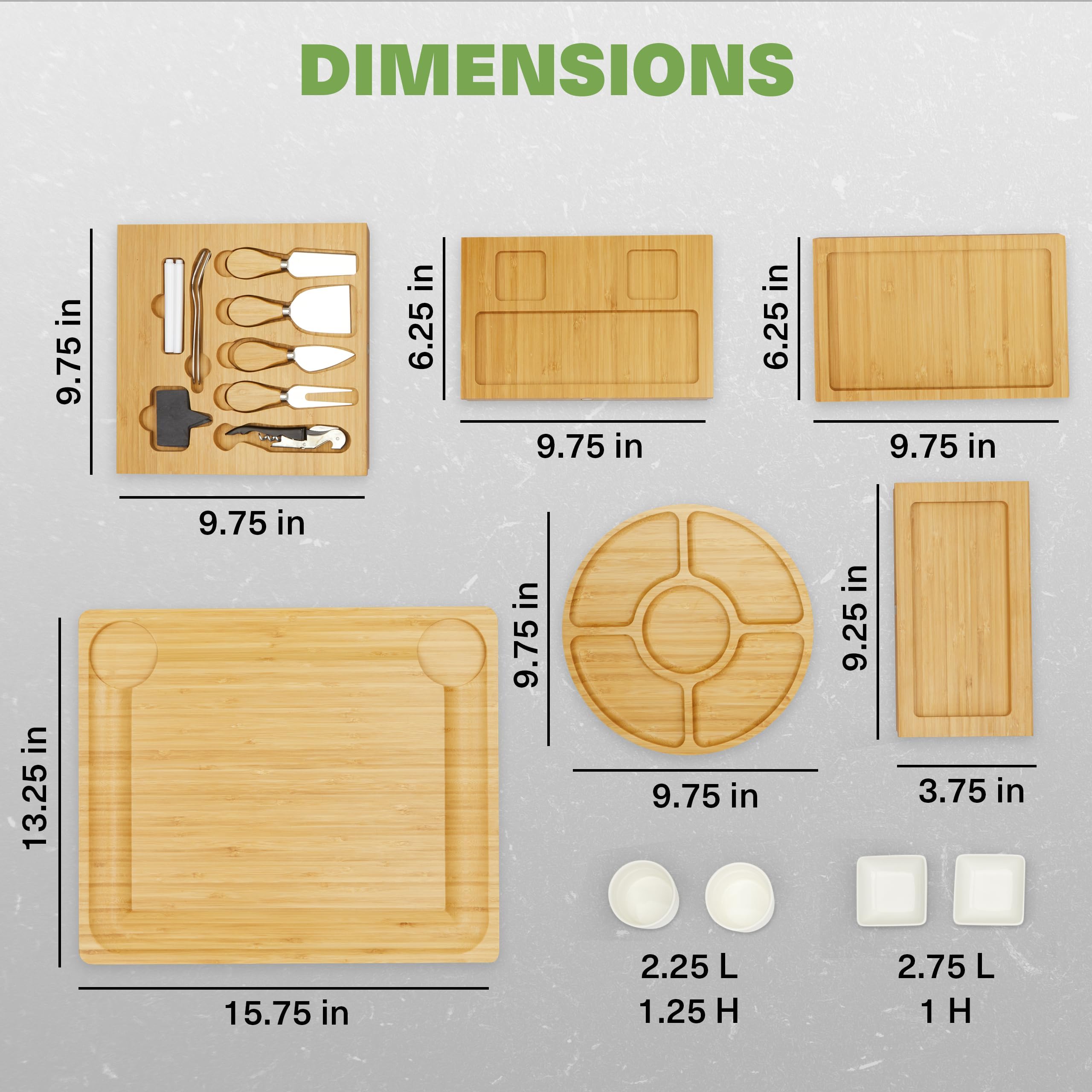 Dynamic Gear board with cheeses and fruit served demonstrating elegant staging