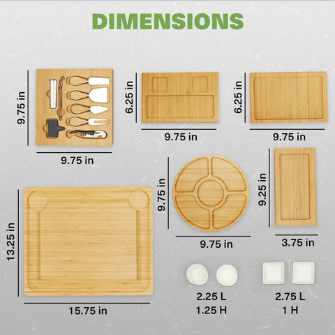 Dynamic Gear board with cheeses and fruit served demonstrating elegant staging