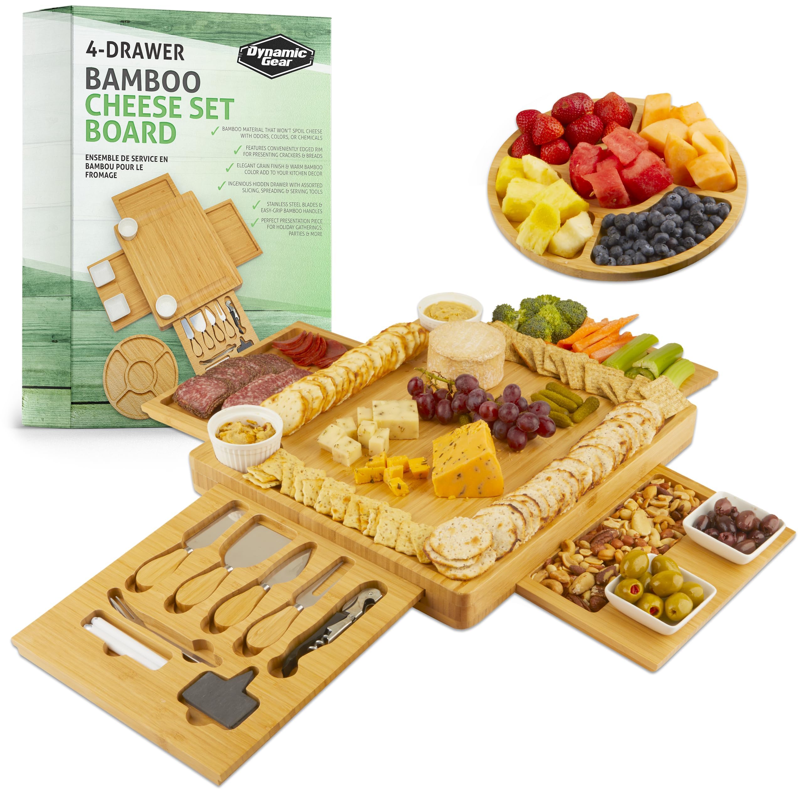Dynamic Gear front view of full set showing organized presentation and convenience