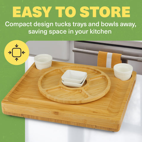 Dynamic Gear packed storage in drawers illustrating tidy, space-saving organization