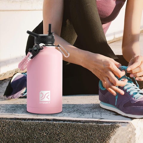 DYSANKY bottle beside a backpack showing size and travel-ready capacity benefit