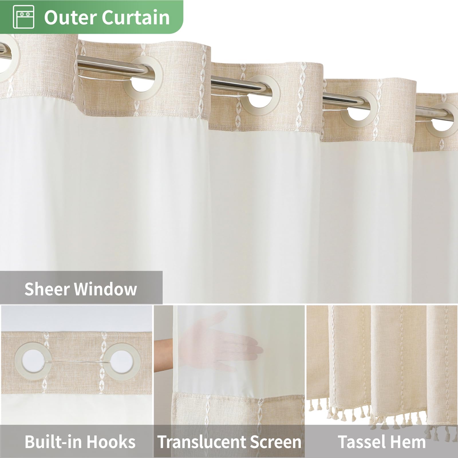 eacheope snap-in liner detail shows easy attachment and fast cleaning