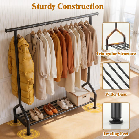EAGMAK bottom shelf loaded with shoes for extra storage