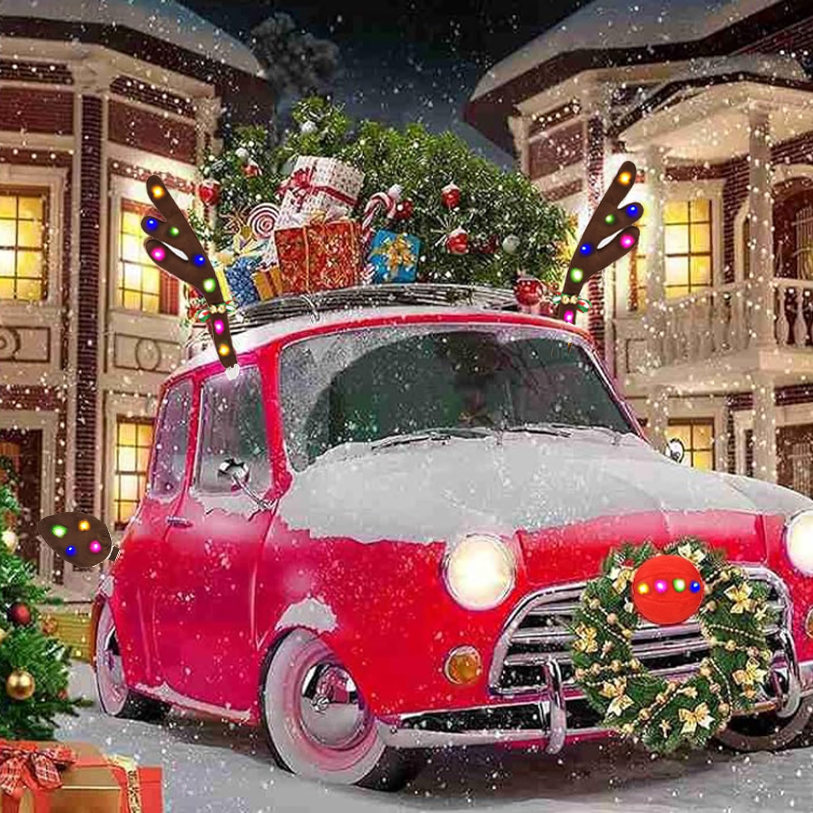 EALEBE night drive display showing bright colorful lights for celebrations