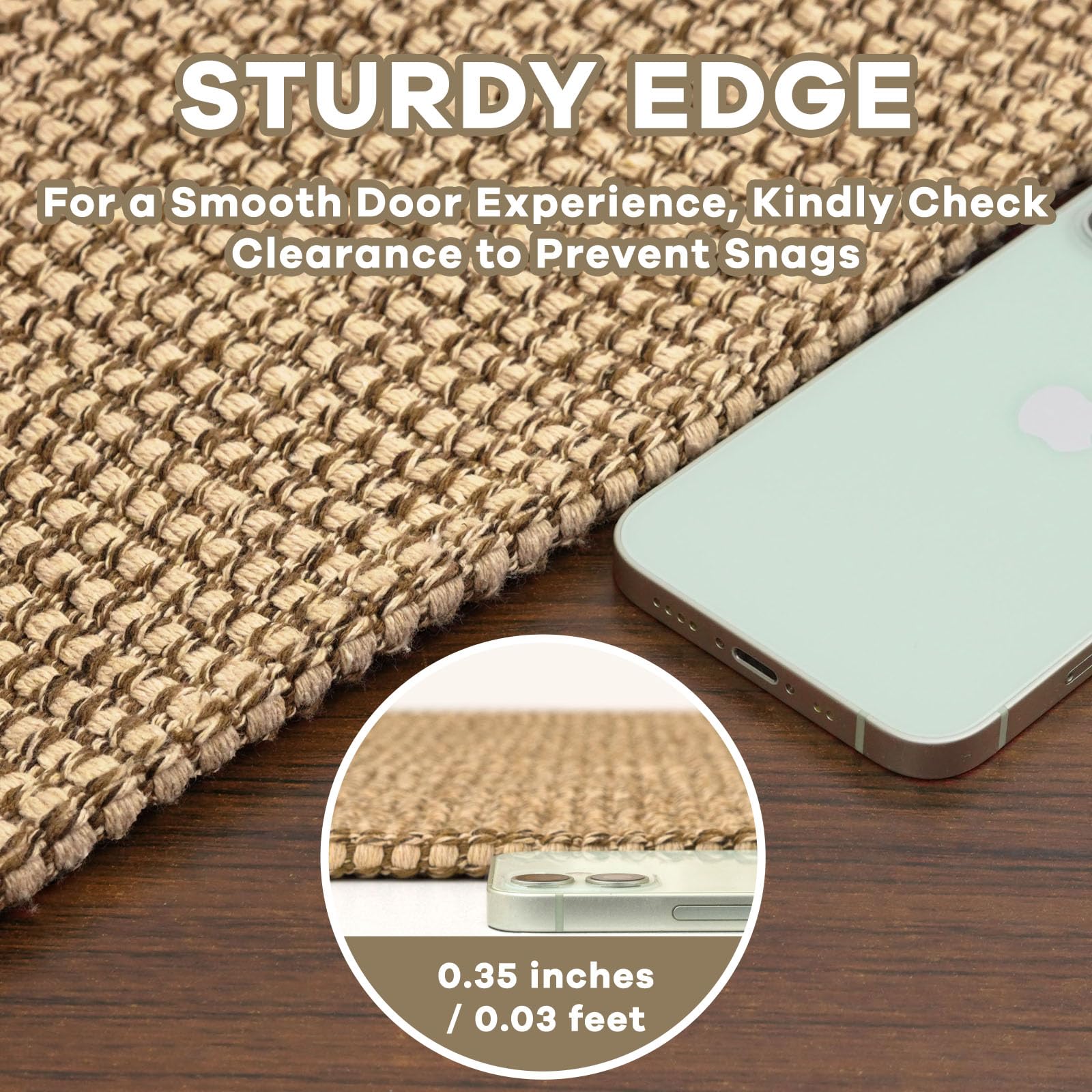 EARTHALL close-up woven texture highlighting soft cotton blend comfort