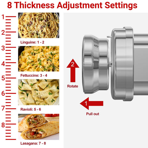 Eascandy mounted on KitchenAid mixer illustrating easy attachment and hands-free mixing