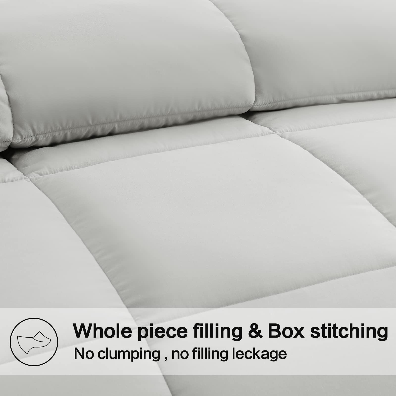 EASELAND detailed box stitching that secures fill and prevents shifting