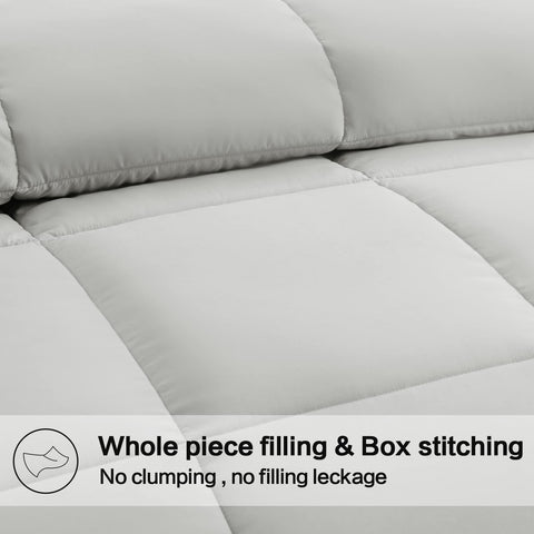 EASELAND detailed box stitching that secures fill and prevents shifting
