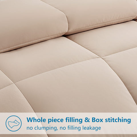 EASELAND detailed view of polyfill loft showing cushioned texture and cozy comfort