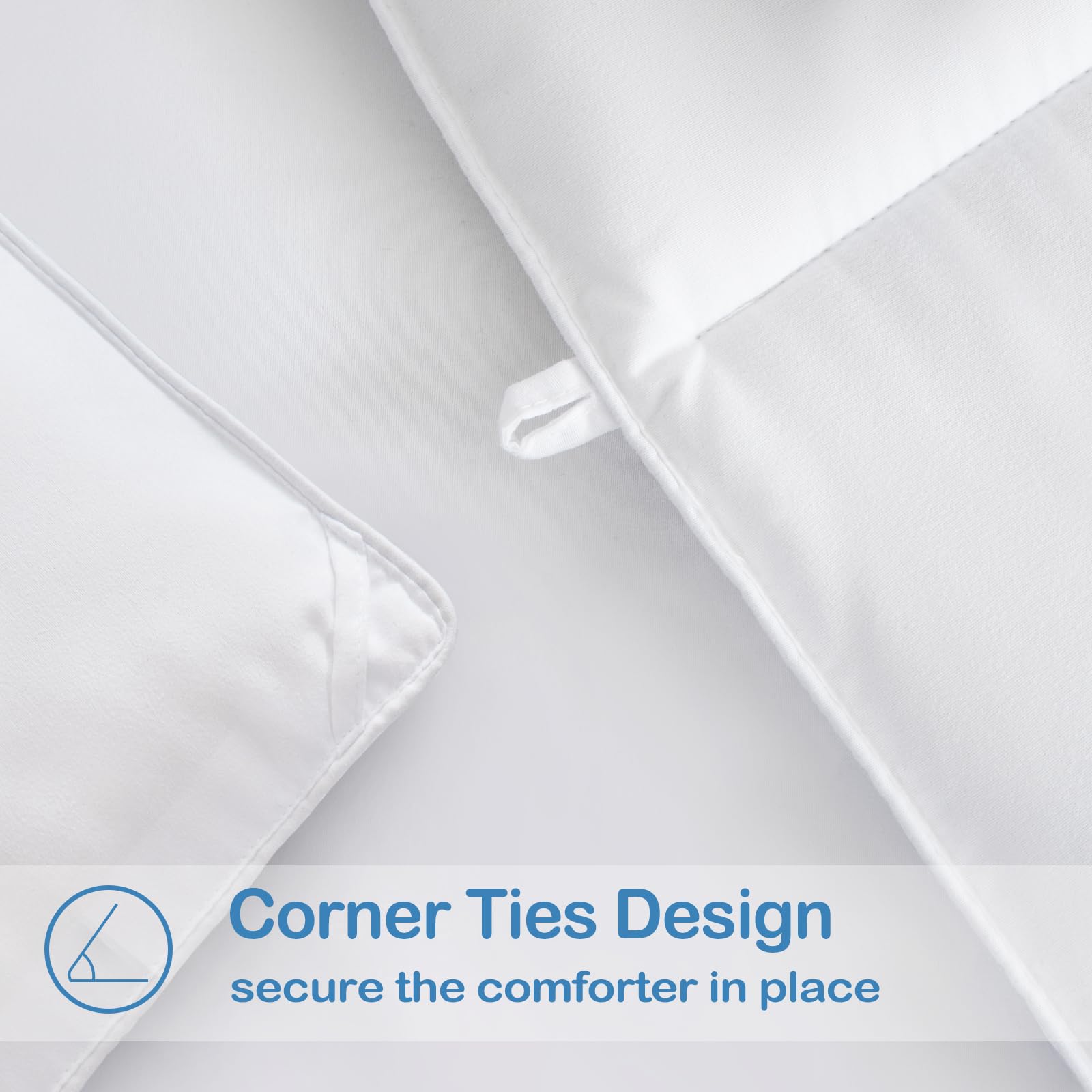 EASELAND comforter beside ruler showing accurate 68x92 inch size