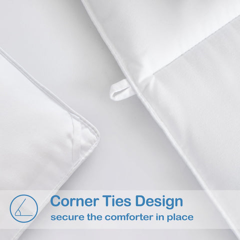 EASELAND comforter beside ruler showing accurate 68x92 inch size