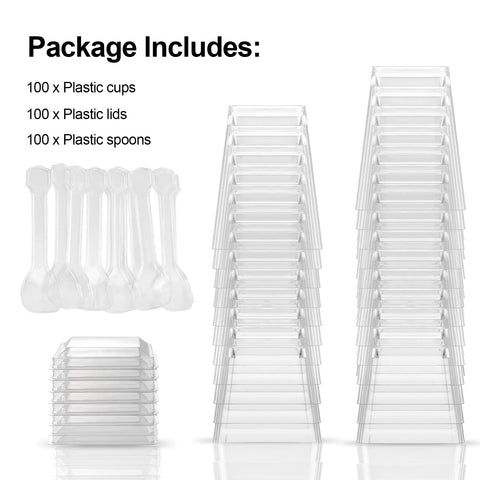EASERCY cup material detail highlighting clear plastic for attractive presentation