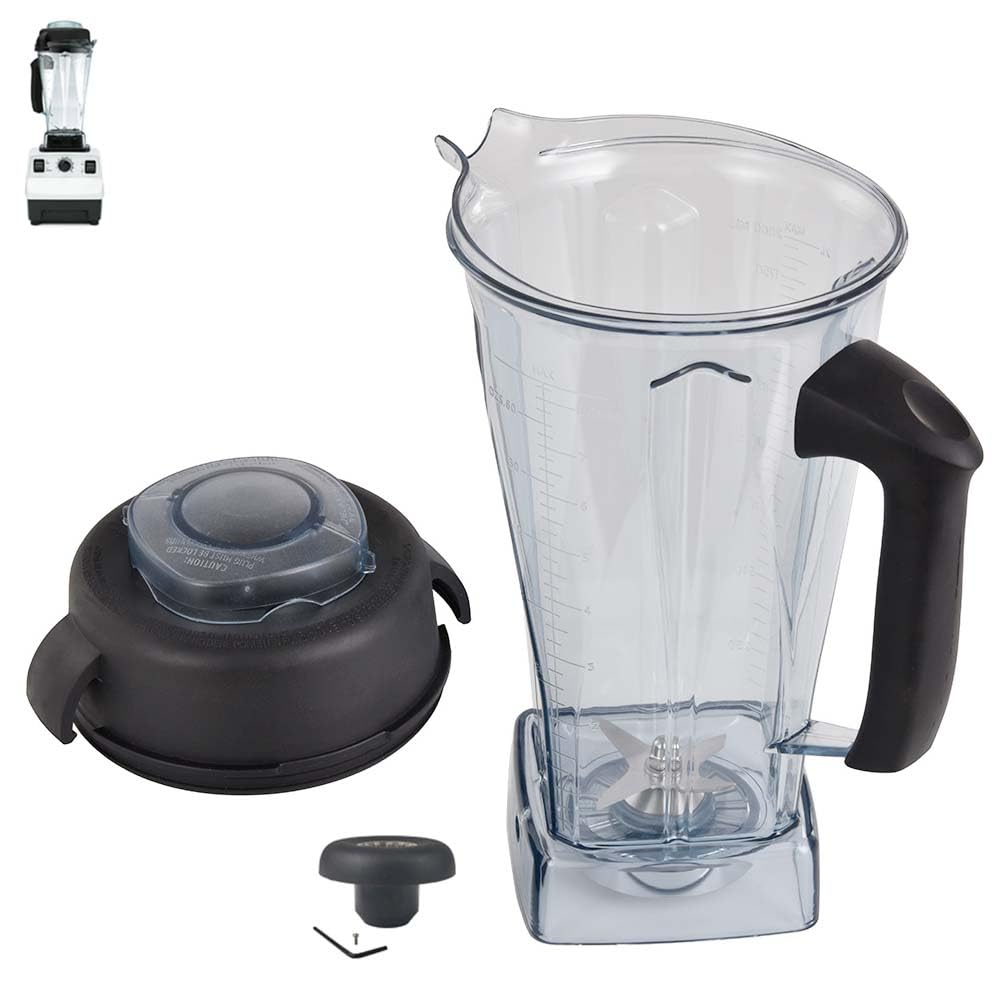 EastFune front view of 64oz replacement jar showing capacity and fit benefits