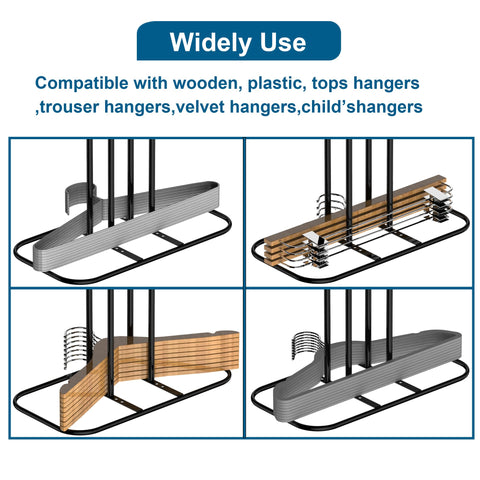 EASTTOWEST stand holding velvet hangers to maximize non-slip storage