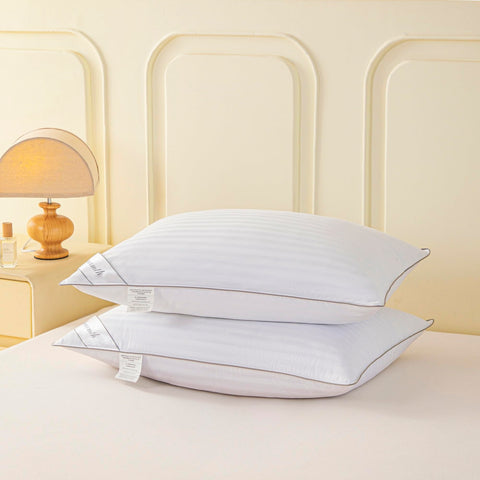 Eastwarmth seam and grey self-piping detail reducing feather escape and boosting durability