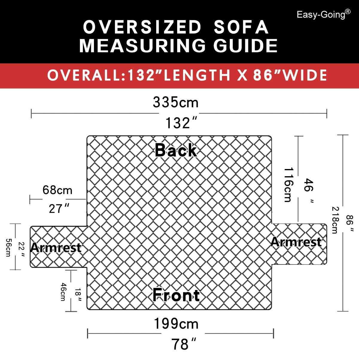 Easy-Going rear view showing snug coverage and improved furniture protection