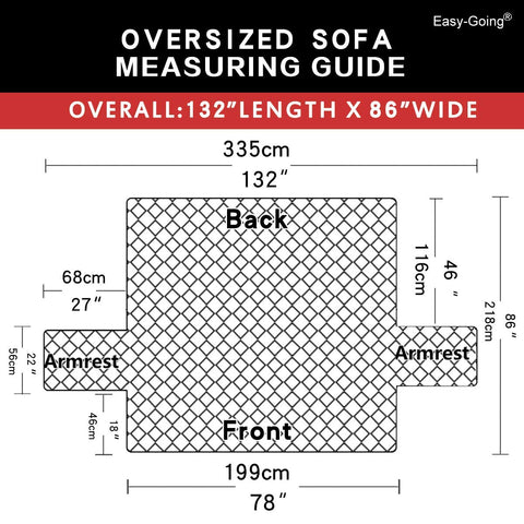 Easy-Going rear view showing snug coverage and improved furniture protection