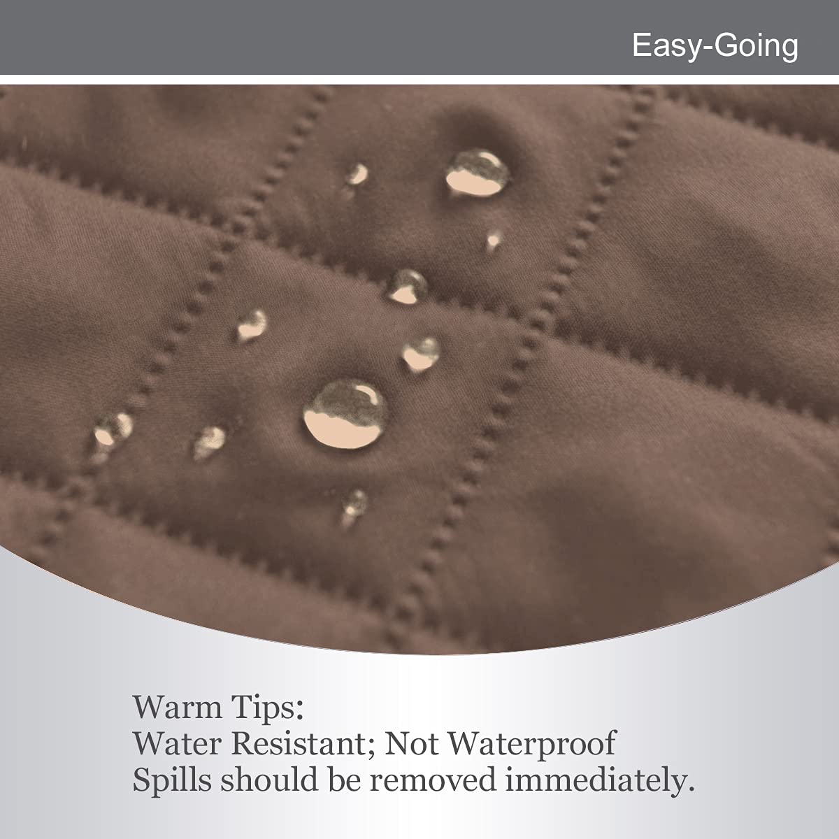 Easy-Going foam pipe inserted in seat crease preventing cover sliding