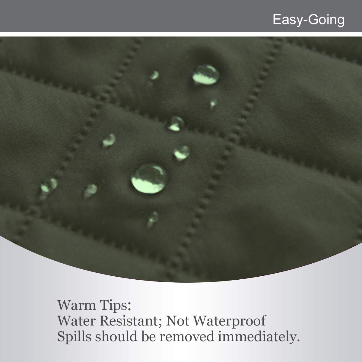 Easy-Going foam pipe being tucked into seam for anti-slip benefit