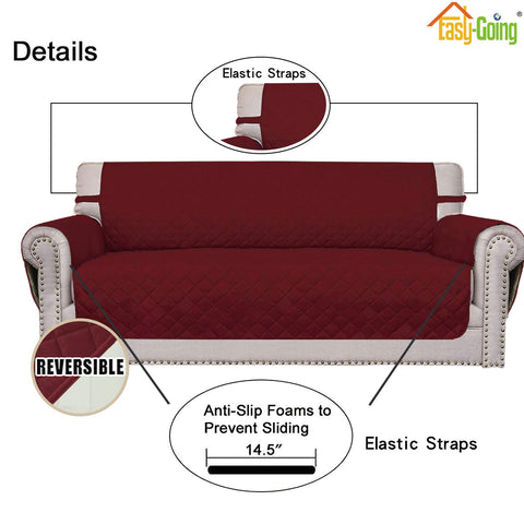Easy-Going foam sticks wedged in cushion groove for secure fit