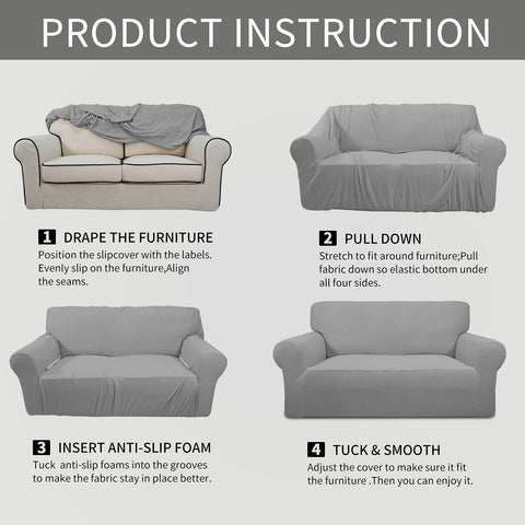 Easy-Going folded slipcover ready for washing and compact storage