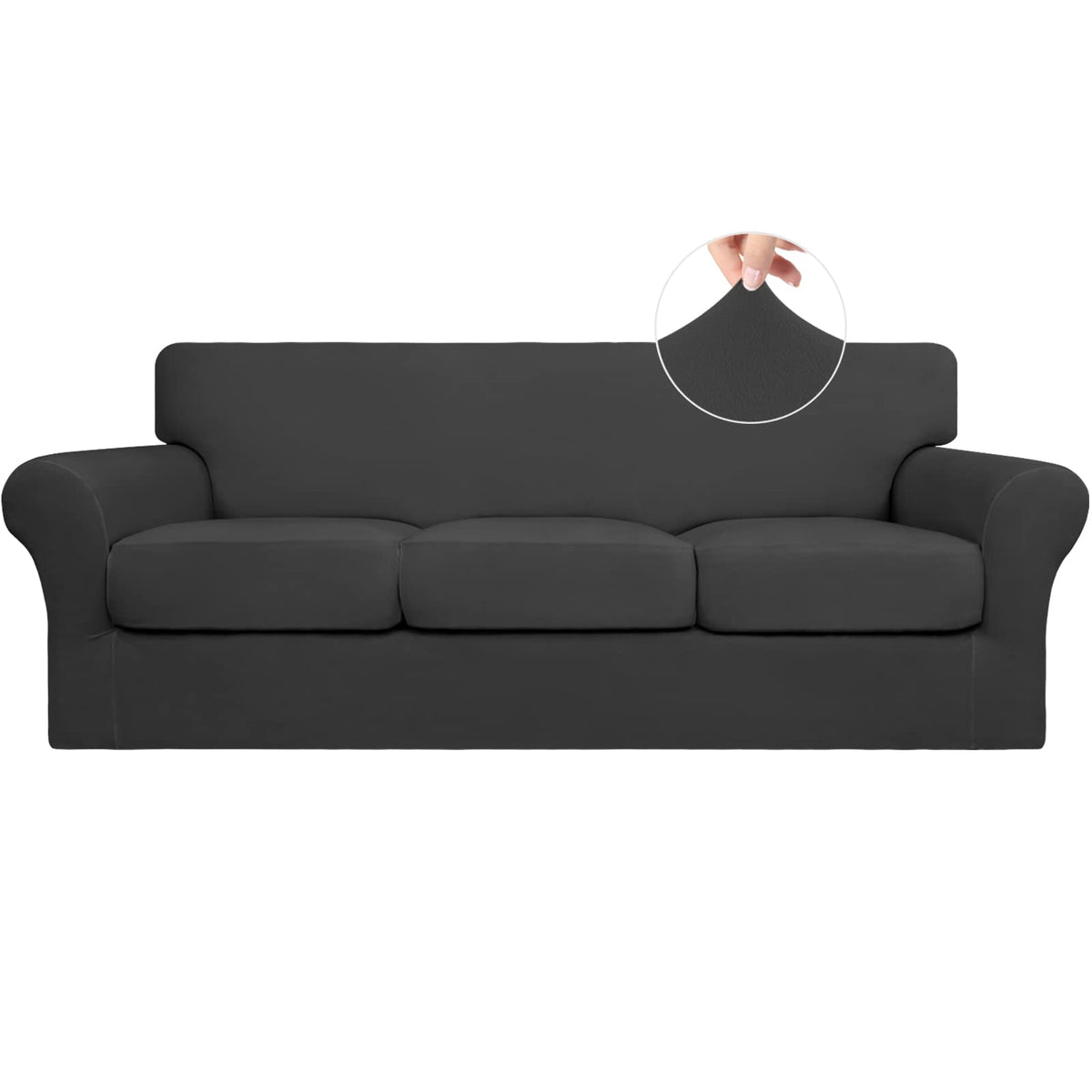Easy-Going front view showing full coverage renewing sofa appearance