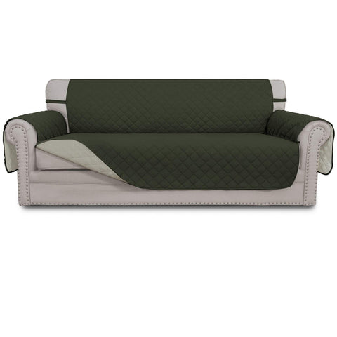 Easy-Going front view of cover showing army green side and fit benefit