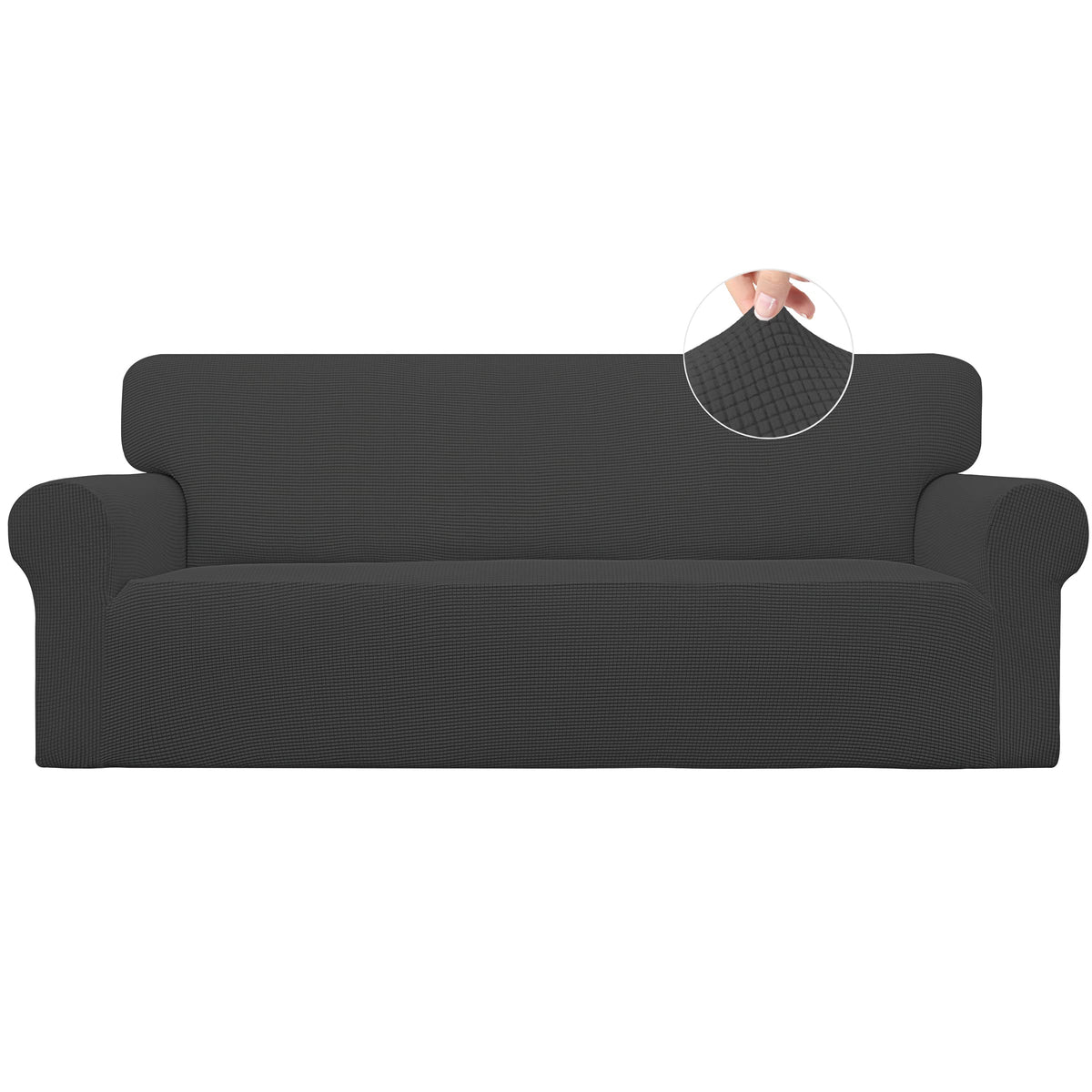 Easy-Going front packaging showing dark gray slipcover and benefits